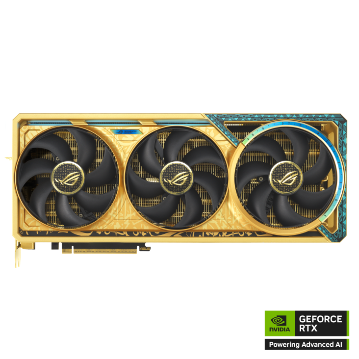 ROG Astral GeForce RTX™ 5090 Dhahab CORE OC Edition 32GB GDDR7 - Graphics Card ROG Astral GeForce RTX™ 5090 Dhahab CORE OC Edition 32GB GDDR7 - Graphics Card
